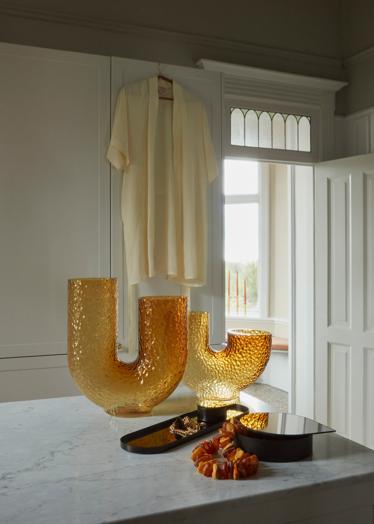 ARURA vase en verre haut ARURA vase en verre haut